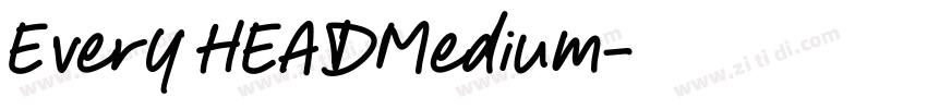 Every HEADMedium字体转换